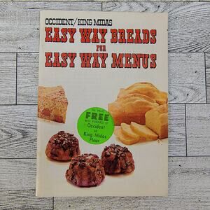 Occident King‎ Midas Easy Way Breads for Easy Way Menus Cookbook Booklet Peavy